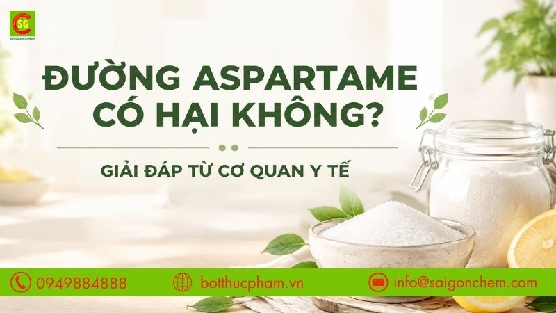 Đường Aspartame Có Hại Không? Giải Đáp Từ Các Cơ Quan Y Tế Uy Tín